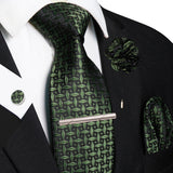 Men's 5 Pcs Luxury Formal Silk Tie Sets - Brown - 038 - One Size - Silk - image 39