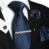 Men's 5 Pcs Luxury Formal Silk Tie Sets - Brown - 038 - One Size - Silk - image 27