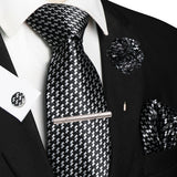 Men's 5 Pcs Luxury Formal Silk Tie Sets - Brown - 038 - One Size - Silk - image 3