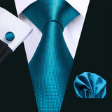 Funki Buys | Neckties | Men's 3 Pcs Shades of Teal Formal Tie Sets