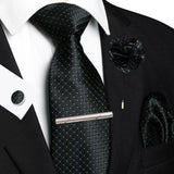 Men's 5 Pcs Luxury Formal Silk Tie Sets - Brown - 038 - One Size - Silk - image 42