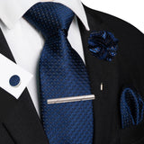Men's 5 Pcs Luxury Formal Silk Tie Sets - Brown - 038 - One Size - Silk - image 26