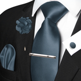 Funki Buys | Neckties | Men's 5 Pcs Luxury Ridged Silk Tie Sets