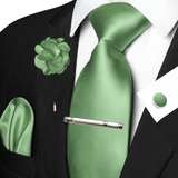 Funki Buys | Neckties | Men's 5 Pcs Luxury Ridged Silk Tie Sets
