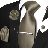 Funki Buys | Neckties | Men's 5 Pcs Luxury Ridged Silk Tie Sets