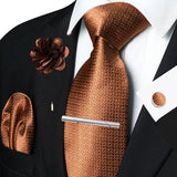 Funki Buys | Neckties | Men's 5 Pcs Luxury Formal Silk Tie Sets