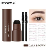 Funki Buys | Makeup | Eyebrow Stamp Shaping Kits 10 ... - Black - 10 Piece  Pcs Eyebrow Stencil Kit / Powder / 30g - image 21