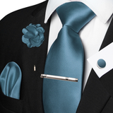 Funki Buys | Neckties | Men's 5 Pcs Luxury Ridged Silk Tie Sets