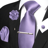 Funki Buys | Neckties | Men's 5 Pcs Luxury Ridged Silk Tie Sets