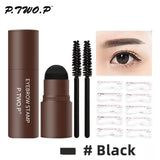 Funki Buys | Makeup | Eyebrow Stamp Shaping Kits 10 ... - Black - 10 Piece  Pcs Eyebrow Stencil Kit / Powder / 30g - image 22