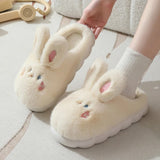 Women's Cute Rabbit Slippers - White - Rabbit Slippers - 36-37 - Plush - image 2