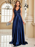 Funki Buys | Dresses | Women's Elegant Satin Sequin Dresses