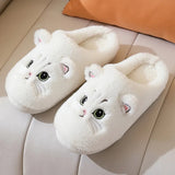 Women's Cute Cozy Cartoon Cat Slippers - Black - Cat Slippers - 46-47 - Plush - image 13