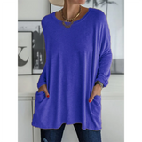 Women's Round Neck Stretch T-Shirt - Army Green - Shirt - 3XL - Polyester - image 17
