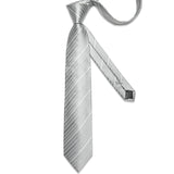 Funki Buys | Neckties | Men's 3 Pcs Silver Grey Formal Tie Set
