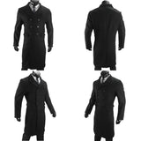Men's Stylish Business Casual Overcoat - Grey - Jacket - 2XL - Polyester - image 10