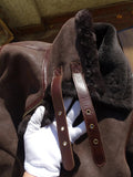 Men's Genuine Leather Sheepskin Jacket - Black - Bomber Jacket - 6XL - Genuine Leather - image 26