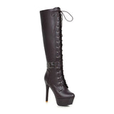 Funki Buys | Boots | Women's Knee-High Chic High Stiletto Boot