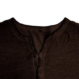 Men's Casual Long Sleeve Henly Shirt - Khaki - Long Sleeve Tee Shirt - 5XL - Polyester - image 20