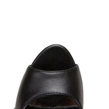 Women's Block Heeled Platform Sandals - Black - Heels - 43 B - PU Leather - image 26