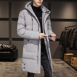 Men's Thick Mid-Length Winter Parkas - Army Green - Parka - 8XL - Cotton - image 9