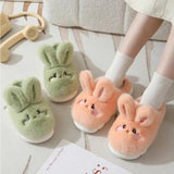 Women's Cute Rabbit Slippers - White - Rabbit Slippers - 36-37 - Plush - image 11