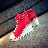 Funki Buys | Boots | Women's High Top Platform Wedge Sneaker