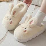 Women's Cute Rabbit Slippers - White - Rabbit Slippers - 36-37 - Plush - image 23
