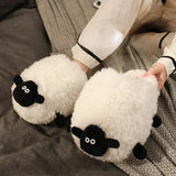 Unisex Cute Sheep Slippers - White - Sheep Slippers - 36-37 - Plush - image 12