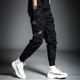 Men's Streetwear Hip Hop Cargo Pants - Black - XXXL - Polyester - image 7