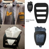 Men's Handy Pocket Square Holder - Black - 1 Pcs Pocket Square Holder - Medium - Plastic - image 7