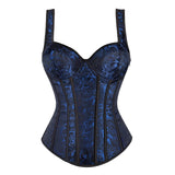 Women's Pretty Strappy Lace Up Corset - Purple - Corset Top - 6XL - Polyester - image 18