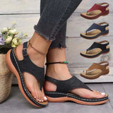 Women's Summer Slip On Sandals - Black - Slip On Sandals - 43 B - PU Leather - image 49