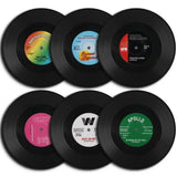 Funki Buys | Coasters | Vinyl Retro Record C... - Black - Vinyl Record Coasters / BPA Free Plastic / 4.13" x 0.98" - image 11