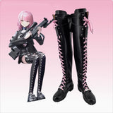 Women's Cosplay Gothic Lace Up Boots - Black - Boots - 46 B - PU Patent Leather - image 9