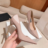 Women's Luxury Butterfly Bow High Stiletto - Pink 1 - 8cm Heel / Nude - 40 B - Genuine Leather - image 40