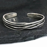 Men's Women's Nordic Layered Bracelet - Silver - AL6134 - Adjustable - Alloy/Silver Plated - image 4