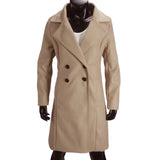 Women's Slim Fit Double Breast Overcoat - Khaki - Women's Jacket - XXXL - Polyester - image 23