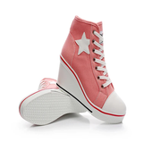 Women's Canvas Elevator Platform Sneaker - Black - Platform Sneakers - 43 B - Canvas - image 16