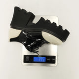 Women's British Walker Chunky Platforms - Black/Beige - Platform Chunky Shoes - 43 B - PU Patent Leather - image 44