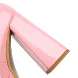 Women's High Formal Mary Jane Platforms - Purple - Platform Heels - 44 B - PU Leather - image 18