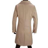 Women's Slim Fit Double Breast Overcoat - Khaki - Women's Jacket - XXXL - Polyester - image 20