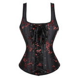 Women's Pretty Strappy Lace Up Corset - Purple - Corset Top - 6XL - Polyester - image 17
