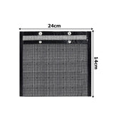 Non-Stick BBQ Mesh Grilling Bake Bag - Black - Grill Mesh Bag / Small x 2 - Medium - PTFT - image 13
