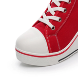 Women's Canvas Elevator Platform Sneaker - Black - Platform Sneakers - 43 B - Canvas - image 24