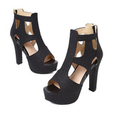Women's Shimmery High Platform Sandals - Gold - 11.5cm / Sandals - 43 B - PU Leather - image 18