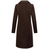 Women's Slim Fit Double Breast Overcoat - Khaki - Women's Jacket - XXXL - Polyester - image 18