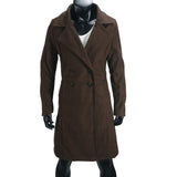 Women's Slim Fit Double Breast Overcoat - Khaki - Women's Jacket - XXXL - Polyester - image 17