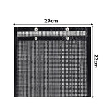Non-Stick BBQ Mesh Grilling Bake Bag - Black - Grill Mesh Bag / Medium x 2 - Medium - PTFT - image 12
