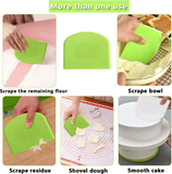 Funki Buys | Cooking Scrapers | Plastic Cake Sp... - Green / White 2 Pcs Spatula Cake Set / Plastic / 4.72" x 3.74" - image 6